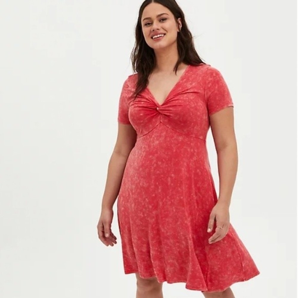 Torrid Twist Front Babydoll Dress